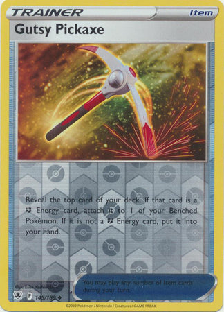 Pokemon Card Astral Radiance 145/189 Gutsy Pickaxe Item Reverse Holo Uncommon