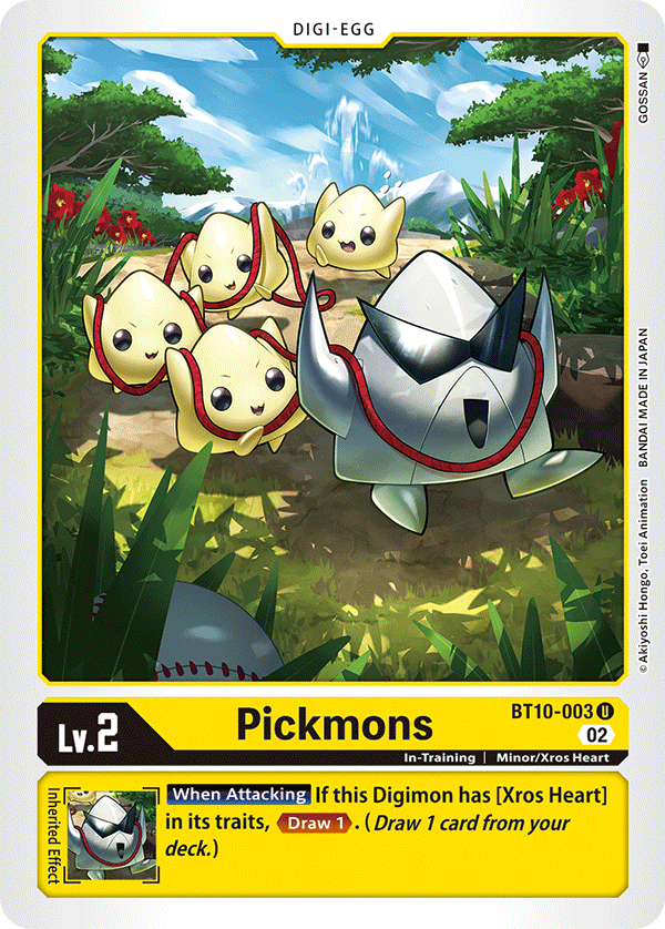 Digimon Card Xros Encounter Pickmons BT10-003 U