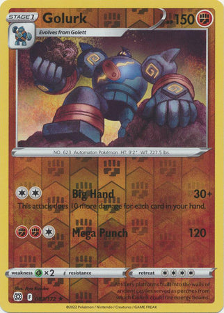 Pokemon Card Brilliant Stars 083/172 83/172 Golurk Reverse Holo Rare