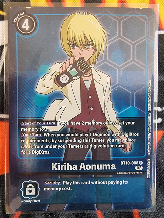 Digimon Card Xros Encounter Kiriha Aonuma Alt Art BT10-088 R