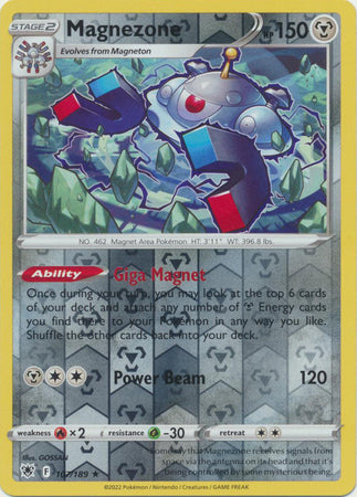 Pokemon Card Astral Radiance 107/189 Magnezone Reverse Holo Rare