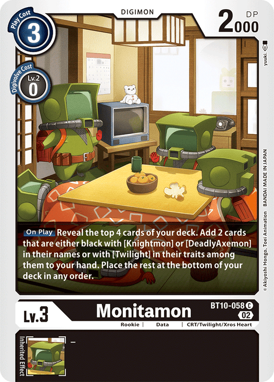 Digimon Card Xros Encounter Monitamon BT10-058 C