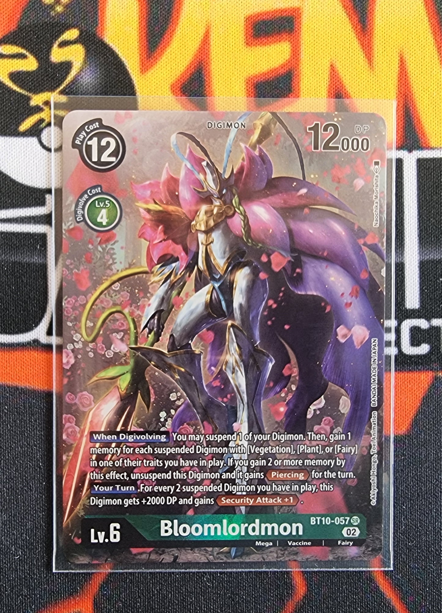 Digimon Card Xros Encounter Bloomlordmon Alt Art BT10-057 SR