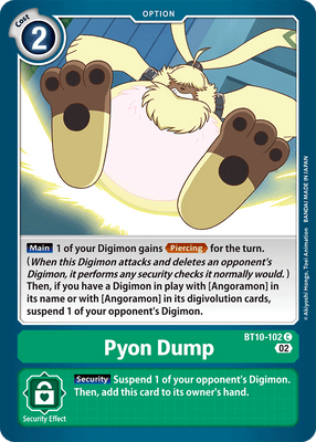 Digimon Card Xros Encounter Pyon Dump BT10-102 C
