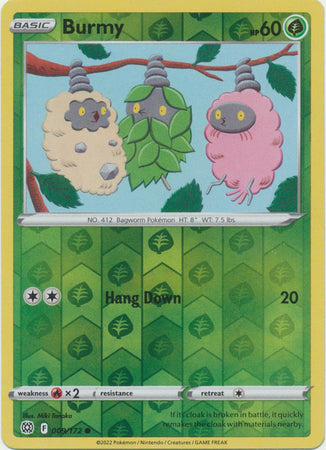 Pokemon Card Brilliant Stars 009/172 9/172 Burmy Reverse Holo Common