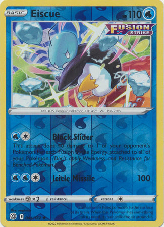 Pokemon Card Brilliant Stars 044/172 44/172 Eiscue Reverse Holo Rare