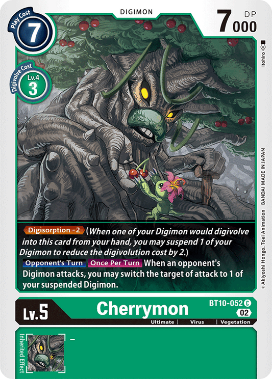 Digimon Card Xros Encounter Cherrymon BT10-052 C