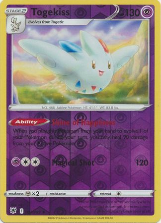 Pokemon Card Astral Radiance 57/189 057/189 Togekiss Reverse Holo Rare