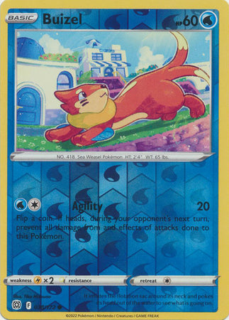 Pokemon Card Brilliant Stars 038/172 38/172 Buizel Reverse Holo Common