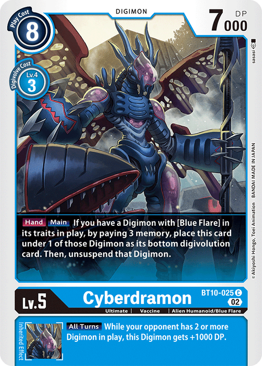 Digimon Card Xros Encounter Cyberdramon BT10-025 C