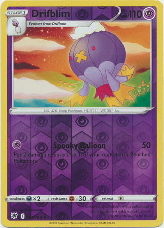 Pokemon Card Astral Radiance 64/189 064/189 Drifblim Reverse Holo Uncommon