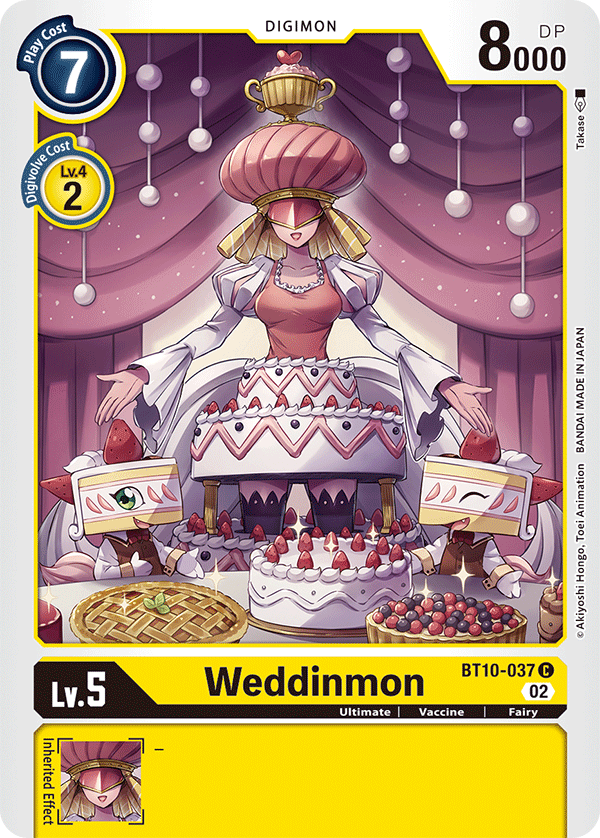 Digimon Card Xros Encounter Weddinmon BT10-037 C