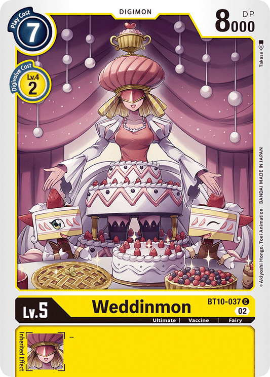 Digimon Card Xros Encounter Weddinmon BT10-037 C