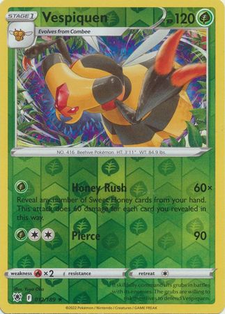 Pokemon Card Astral Radiance 12/189 012/189 Vespiquen Reverse Holo Rare