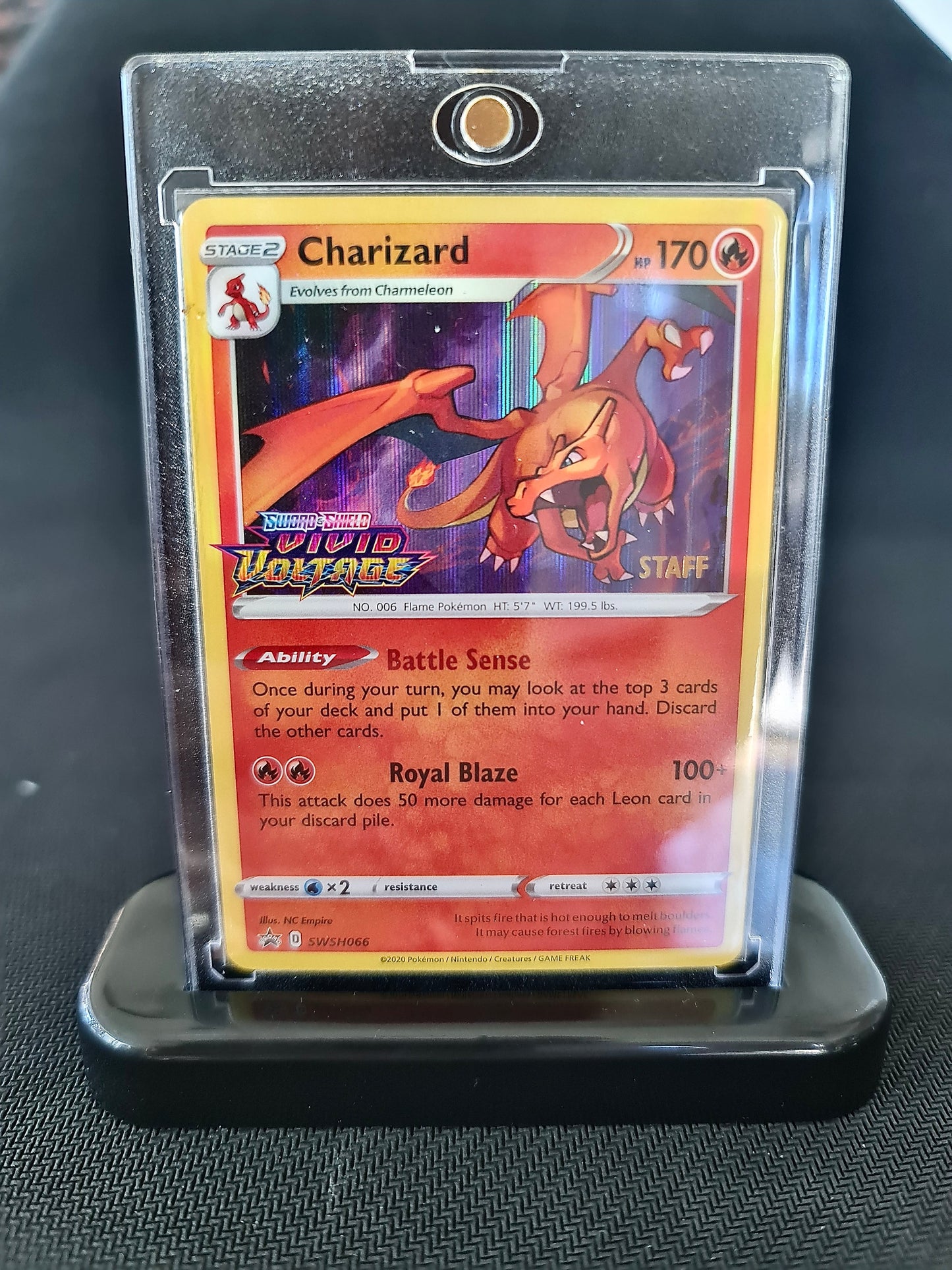 <transcy>Pokemon-kort SWSH Black Star-kampagner SWSH066 Charizard Forudgivelses-promo</transcy>