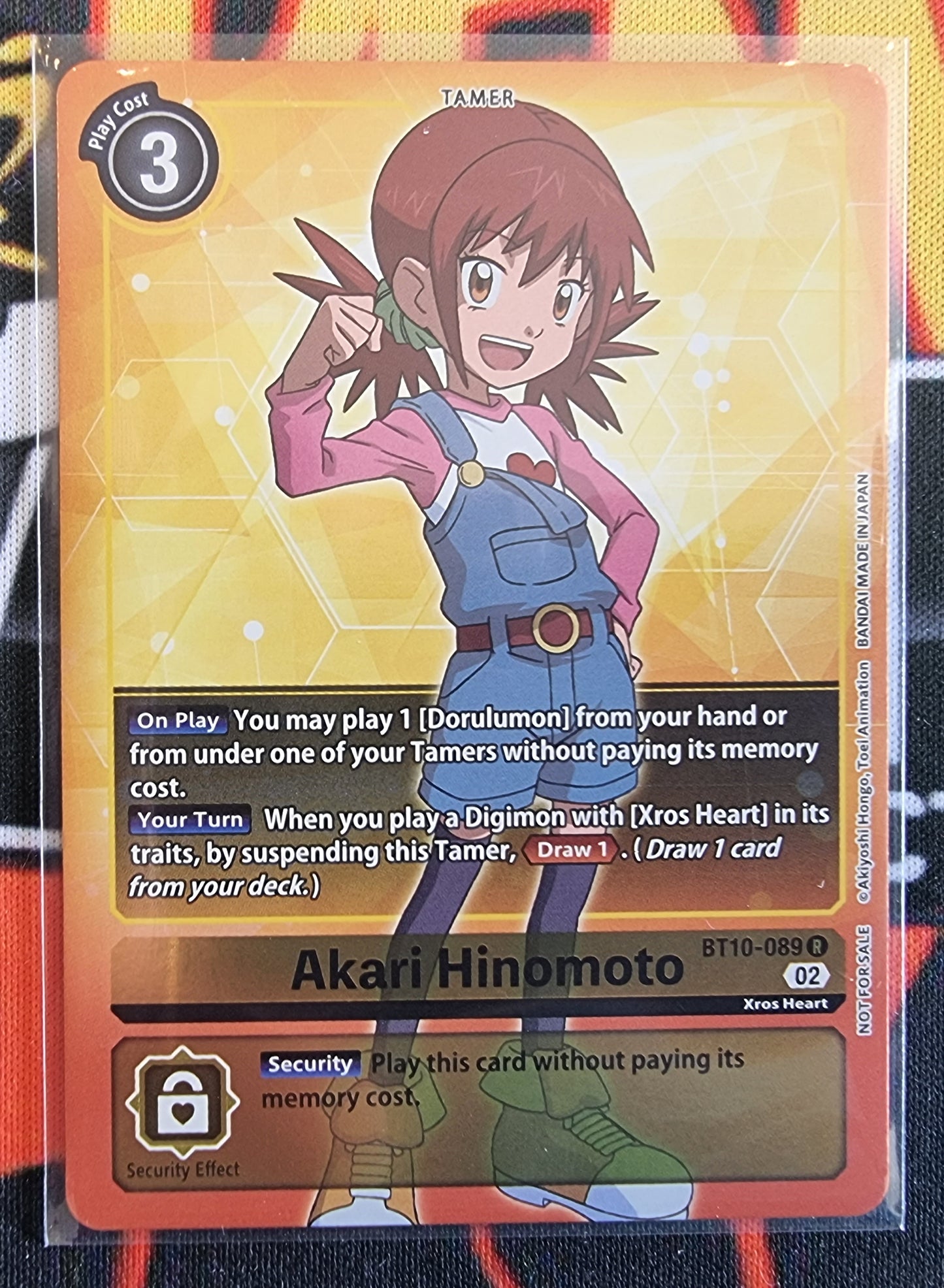 Digimon Card Xros Encounter Akari Hinomoto Alt Art BT10-089 R