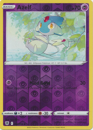 Pokemon Card Astral Radiance 67/189 067/189 Azelf Reverse Holo Uncommon