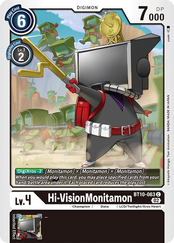 Digimon Card Xros Encounter Hi-VisionMonitamon BT10-063 C