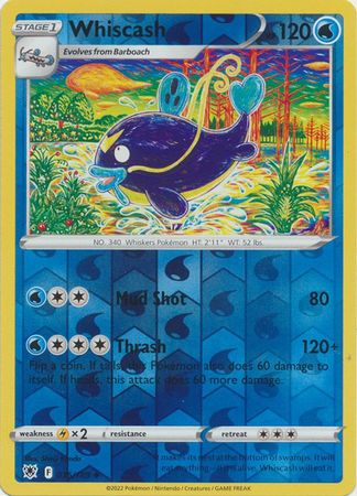 Pokemon Card Astral Radiance 36/189 036/189 Whiscash Reverse Holo Uncommon