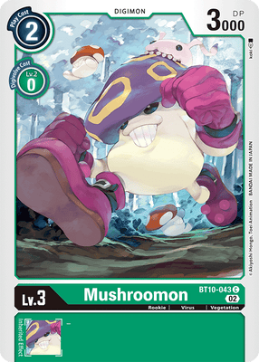 Digimon Card Xros Encounter Mushroomon BT10-043 C