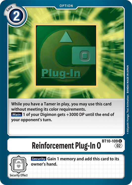 Digimon Card Xros Encounter Reinforcement Plug-In O BT10-109 U