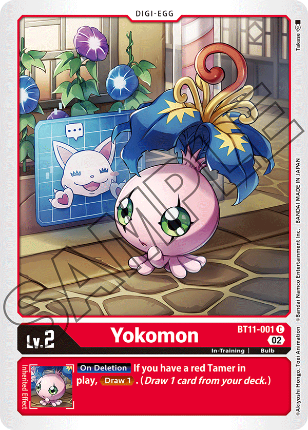 Digimon Card Dimensional Phase Yokomon BT11-001 C