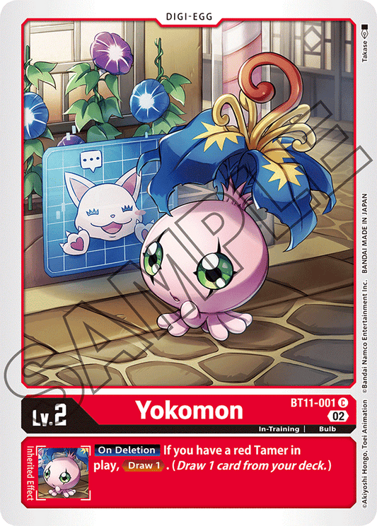 Digimon Card Dimensional Phase Yokomon BT11-001 C (Foil)