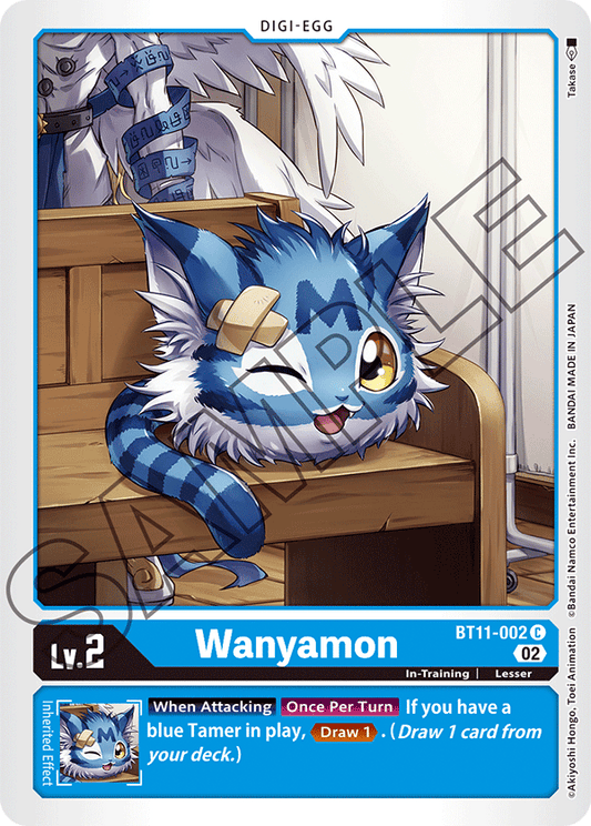 Digimon Card Dimensional Phase Wanyamon BT11-002 C (Foil)