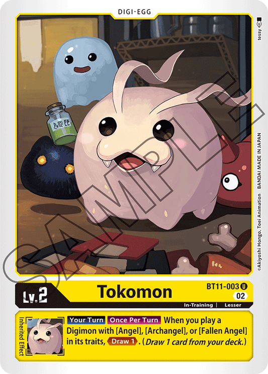 Digimon Card Dimensional Phase Tokomon BT11-003 U (Foil)
