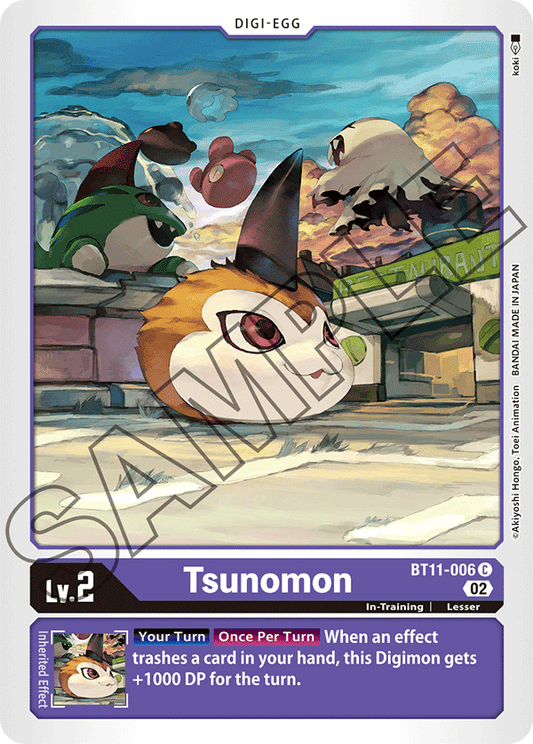 Digimon Card Dimensional Phase Tsunomon BT11-006 C