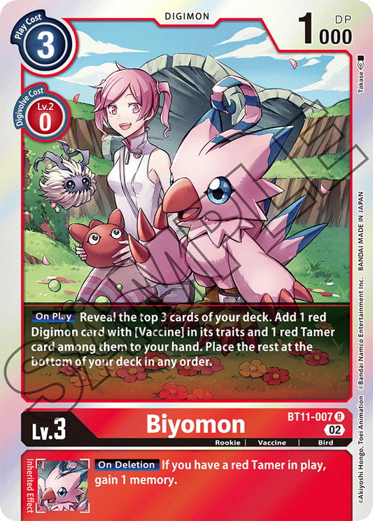 Digimon Card Dimensional Phase Biyomon BT11-007 R