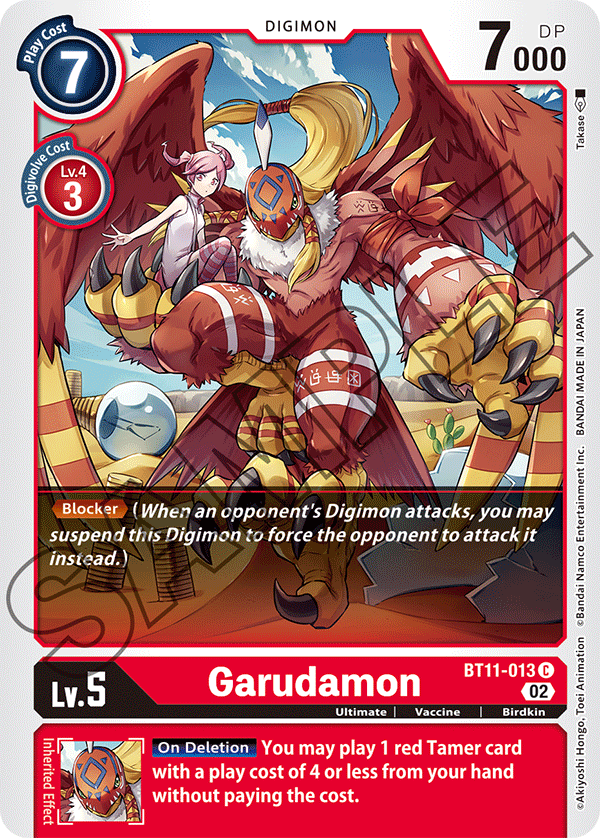 Digimon Card Dimensional Phase Garudamon BT11-013 C (Foil)