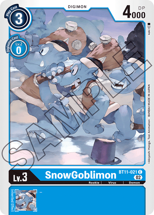 Digimon Card Dimensional Phase SnowGoblimon BT11-021 C