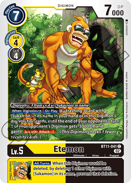 Digimon Card Dimensional Phase Etemon BT11-041 C
