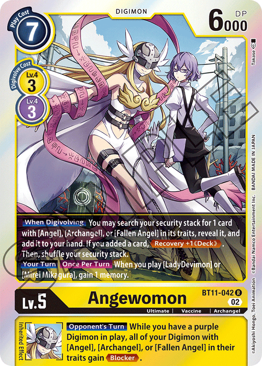 Digimon Card Dimensional Phase Angewomon BT11-042 R