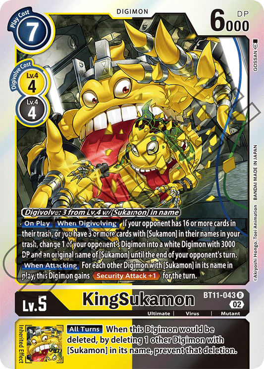 Digimon Card Dimensional Phase KingSukamon BT11-043 R