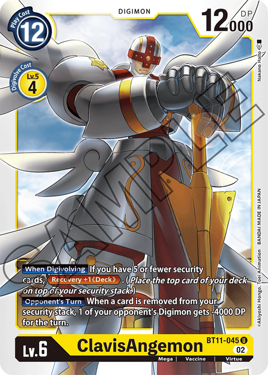 Digimon Card Dimensional Phase ClavisAngemon BT11-045 U