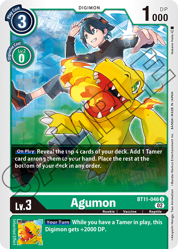 Digimon Card Dimensional Phase Agumon BT11-046 U (Foil)
