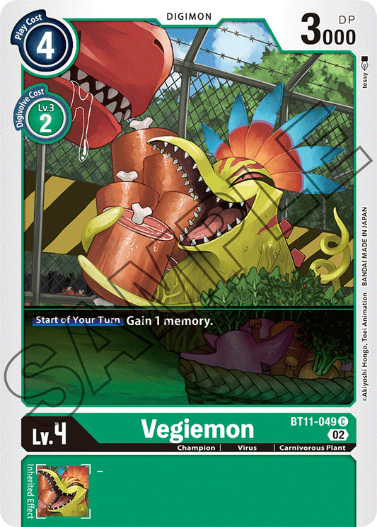 Digimon Card Dimensional Phase Vegiemon BT11-049 C (Foil)