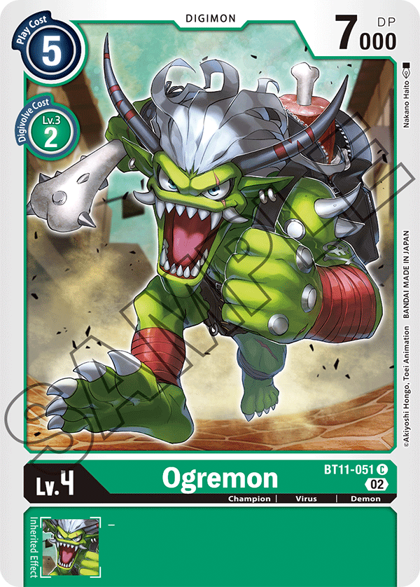Digimon Card Dimensional Phase Ogremon BT11-051 C (Foil)