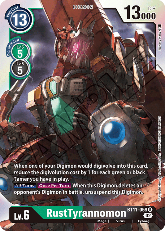 Digimon Card Dimensional Phase RustTyrannomon BT11-059 R