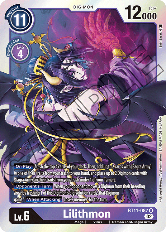 Digimon Card Dimensional Phase Lilithmon BT11-087 R