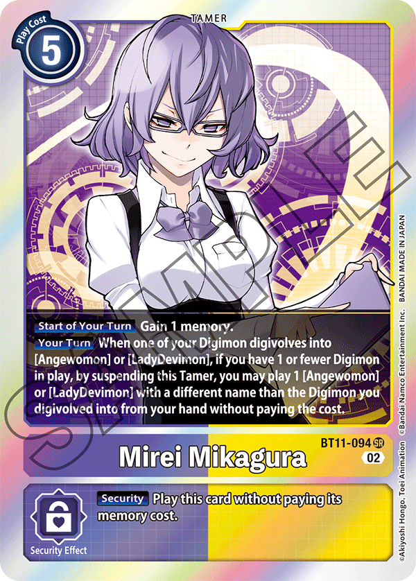 Digimon Card Dimensional Phase Mirei Mikagura BT11-094 SR