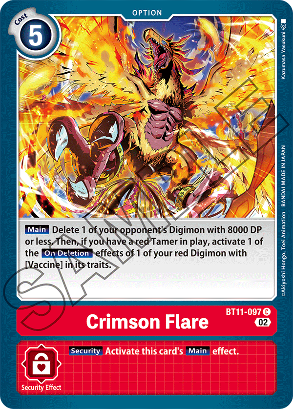 Digimon Card Dimensional Phase Crimson Flare BT11-097 C