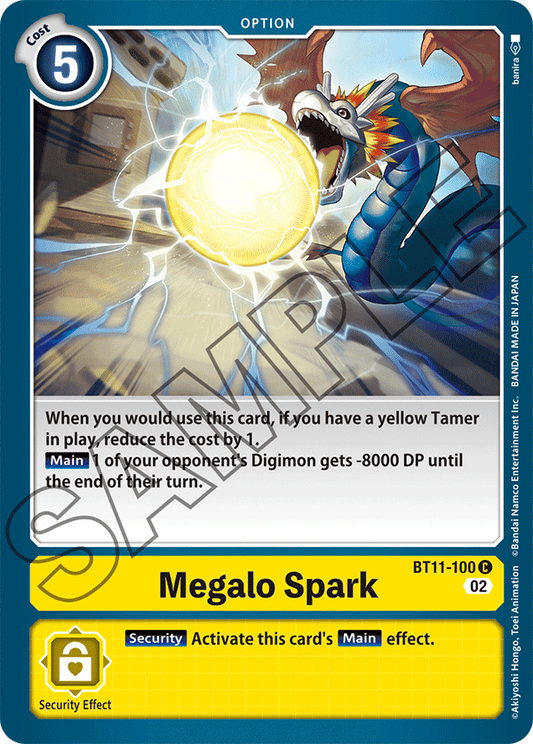 Digimon Card Dimensional Phase Megalo Spark BT11-100 C (Foil)