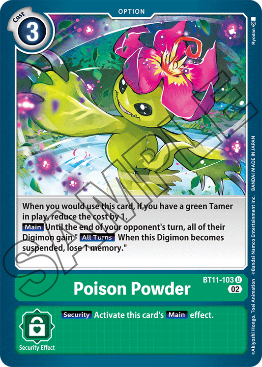 Digimon Card Dimensional Phase Poison Powder BT11-103 U