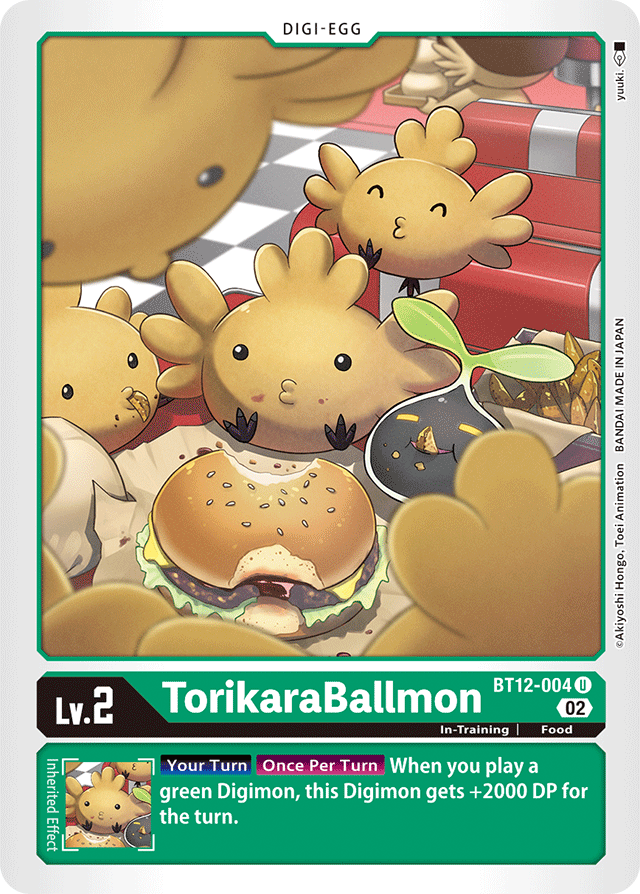 Digimon Card Across Time TorikaraBallmon BT12-004 U