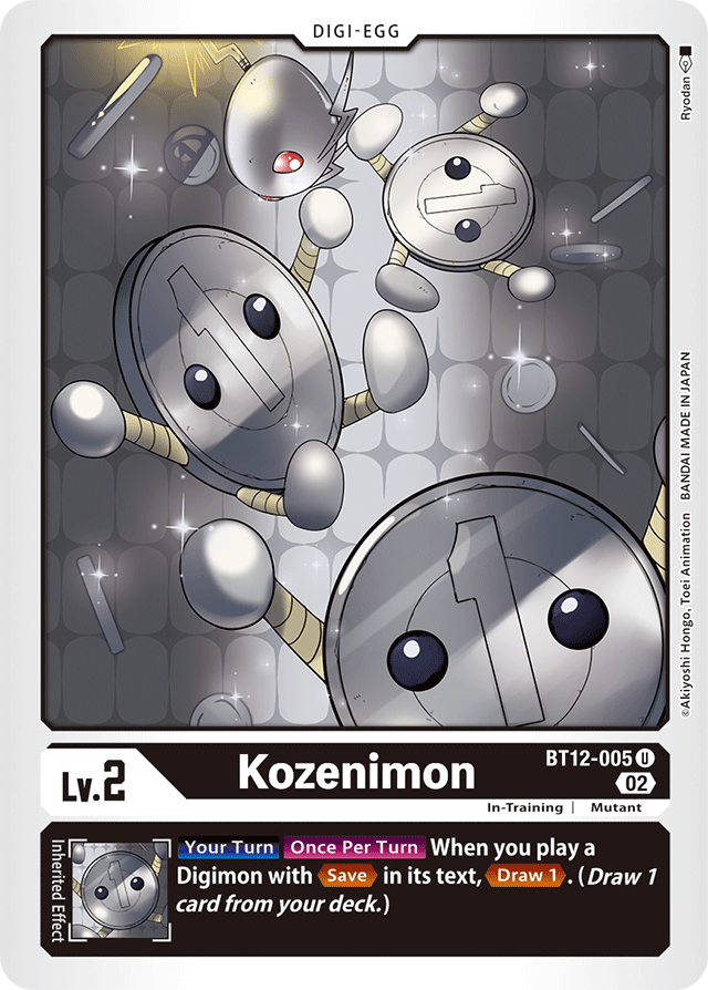 Digimon Card Across Time Kozenimon BT12-005 U