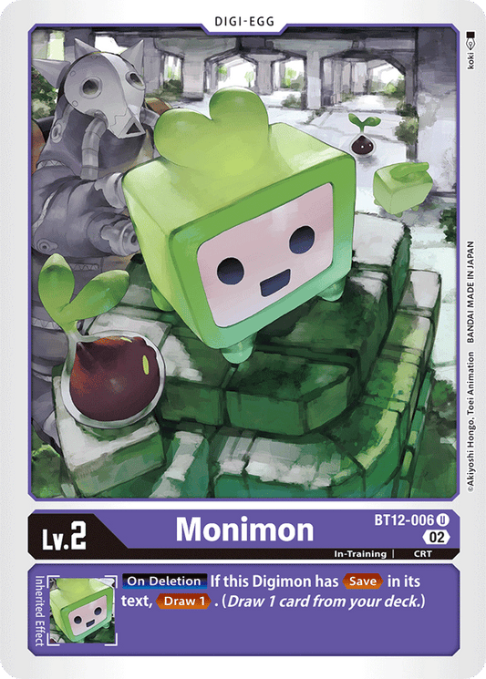 Digimon Card Across Time Monimon BT12-006 U