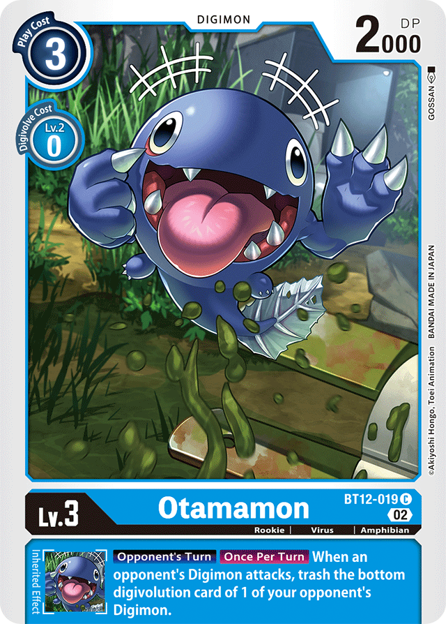 Digimon Card Across Time Otamamon BT12-019 C